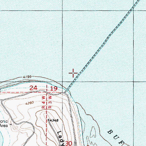 Topographic Map of Antelope Island Army Ranger and Air Force Memorial, UT