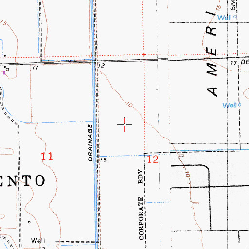 Topographic Map of North Natomas Post Office, CA