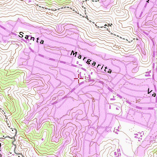 Topographic Map of Terra Linda Post Office, CA