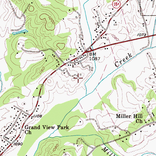 Topographic Map of Caldwell County Sheriff's Office, NC