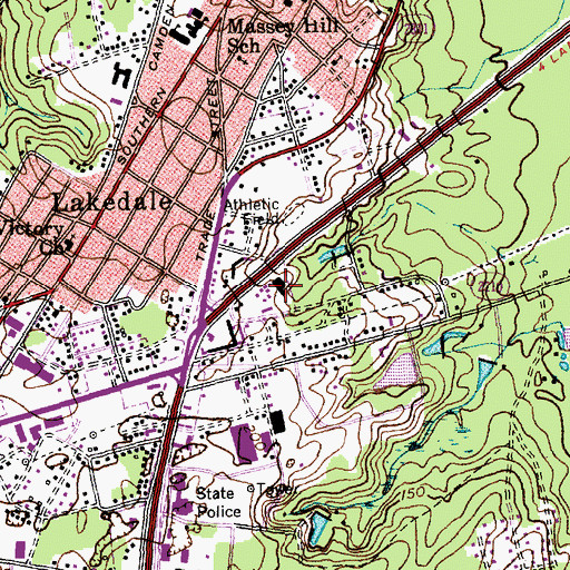 Topographic Map of Cumberland County Sheriff's Annex, NC