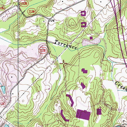 Topographic Map of Huntersville Police Department, NC