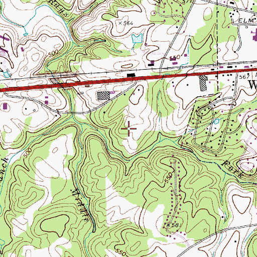 Topographic Map of Union County Sheriff's Office, NC