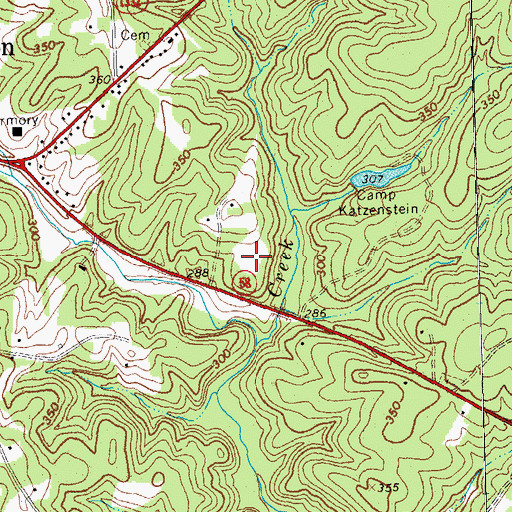 Topographic Map of Warren County Sheriff's Office, NC