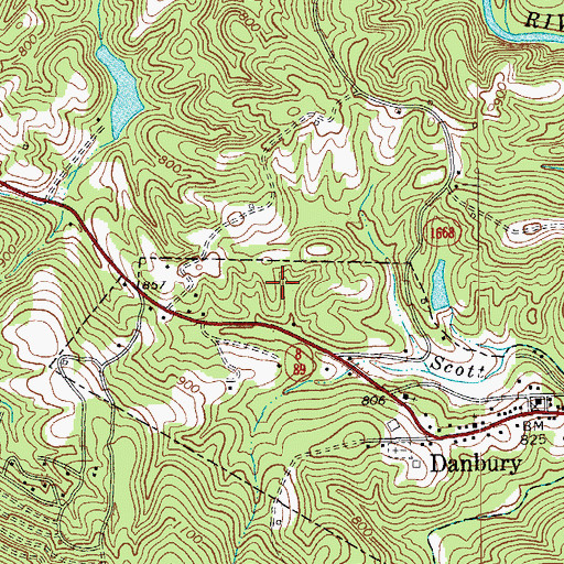 Topographic Map of Stokes County Sheriffs Office, NC