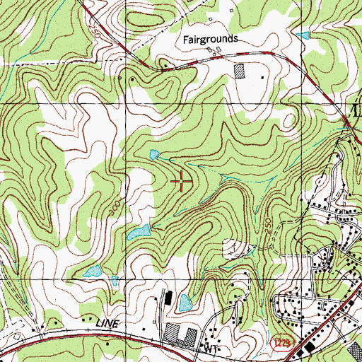 Topographic Map of Franklin County Sheriff's Office, NC