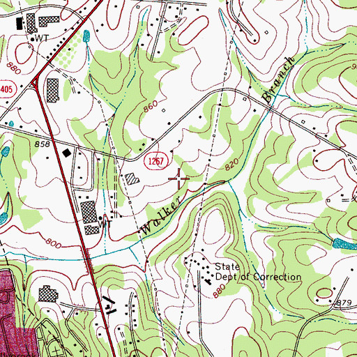 Topographic Map of Lincoln County Sheriff's Office, NC