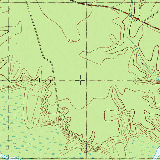 Topographic Map of Bertie Correctional Institution, NC