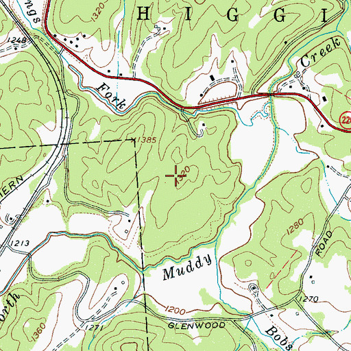 Topographic Map of Marion Correctional institution, NC
