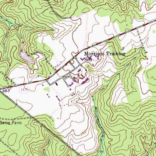 Topographic Map of Morrison Correctional Institution, NC