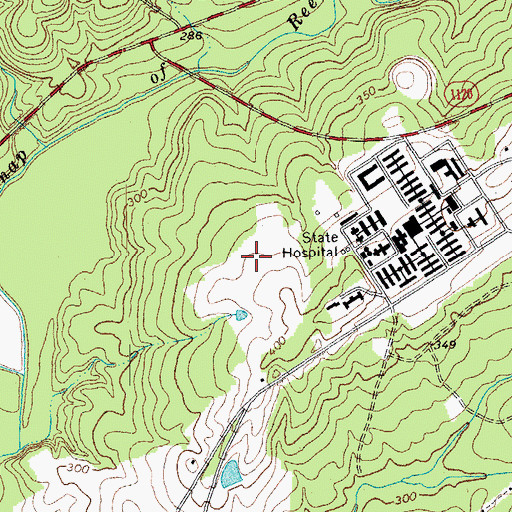 Topographic Map of Polk Correctional Institution, NC