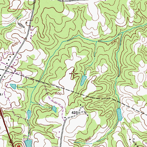 Topographic Map of Dan River Prison Work Farm, NC