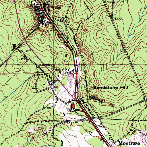 Topographic Map of Hoke Correctional Institution, NC