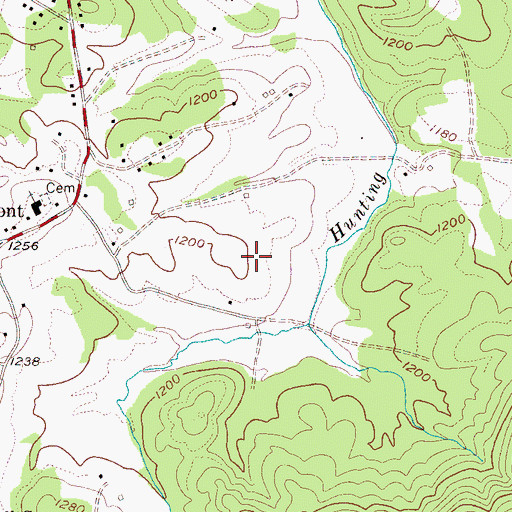 Topographic Map of Foothills Correctional Institution, NC