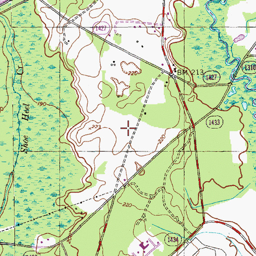 Topographic Map of Scotland Correctional Institution, NC