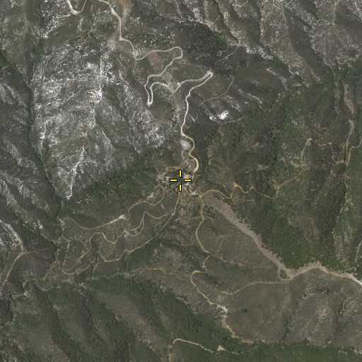Aerial/Satellite Image of North Fork Saddle Station, CA