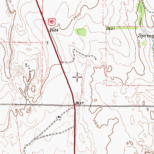 Topographic Map of George Turcotte Family Cemetery, TX