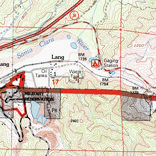 Topographic Map of Rivers End, CA