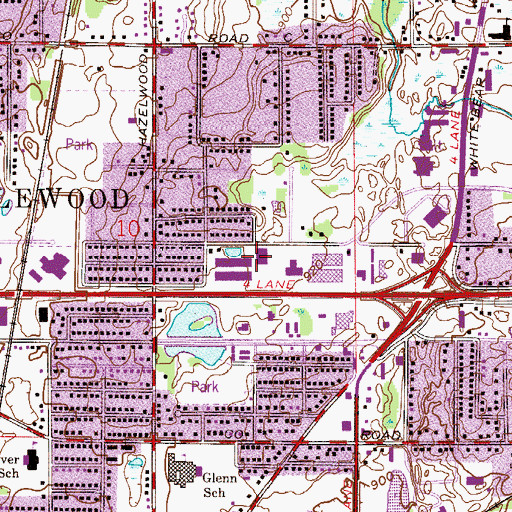 Topographic Map of North Saint Paul Carrier Annex Post Office, MN