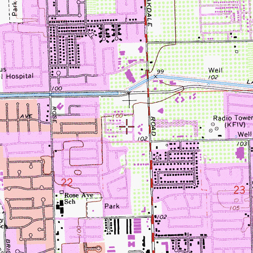 Topographic Map of Stanislaus Surgical Hospital, CA
