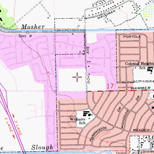 Topographic Map of Sutter Health Stockton Surgery Center, CA
