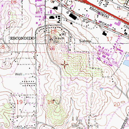 Topographic Map of Palomar Medical Center, CA
