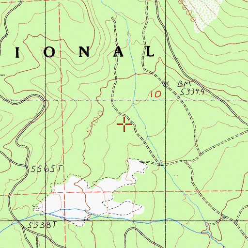 Topographic Map of Deter Camp, CA