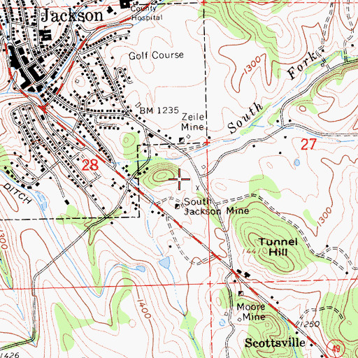 Topographic Map of California Highway Patrol Valley Division - Amador, CA