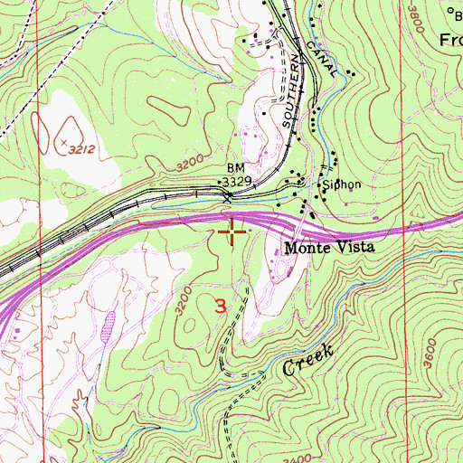 Topographic Map of California Highway Patrol Valley Division - Gold Run, CA