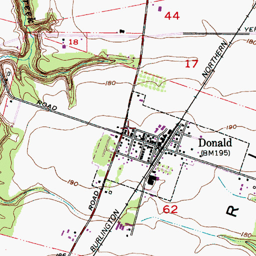 Topographic Map of Marion County Sheriff Donald Substation, OR