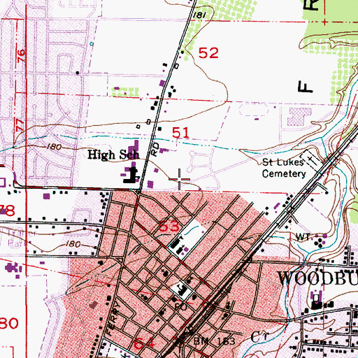 Topographic Map of Marion County Sheriff's Office North District, OR