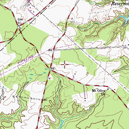 Topographic Map of Albert G Horton Junior Memorial Veterans Cemetery, VA
