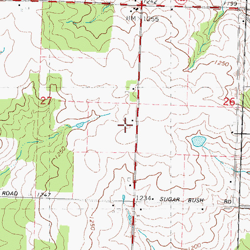 Topographic Map of Maguire Field, WI