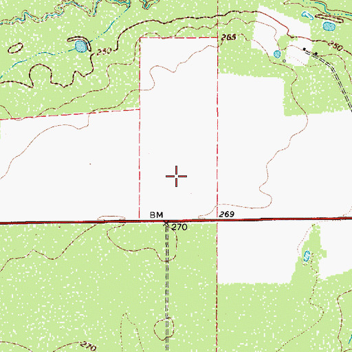 Topographic Map of Aero Saylee Airport, TX