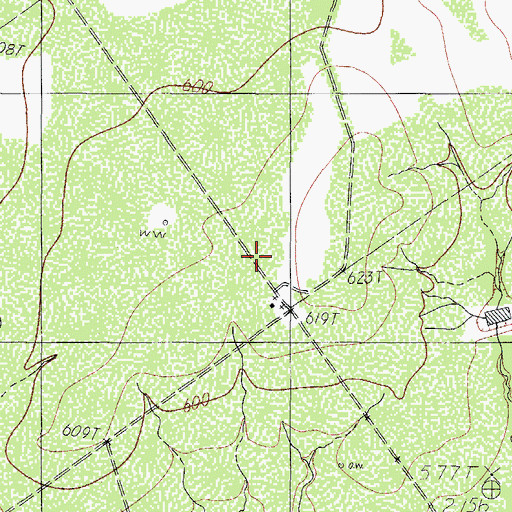 Topographic Map of San Ysidro Ranch Airport, TX