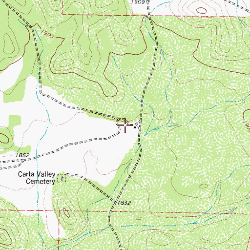 Topographic Map of Mafrige Ranch Inc Airport, TX