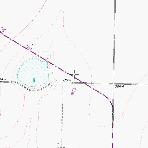 Topographic Map of Evans Aerodrome, TX