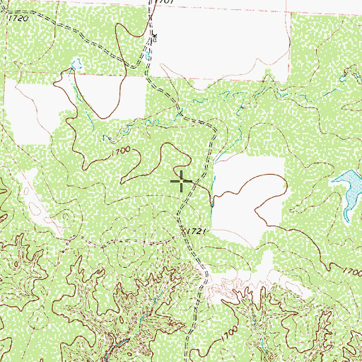 Topographic Map of Buckle L Ranch East Airport, TX