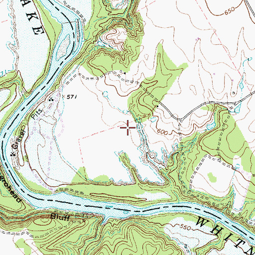 Topographic Map of Goatneck Airport, TX