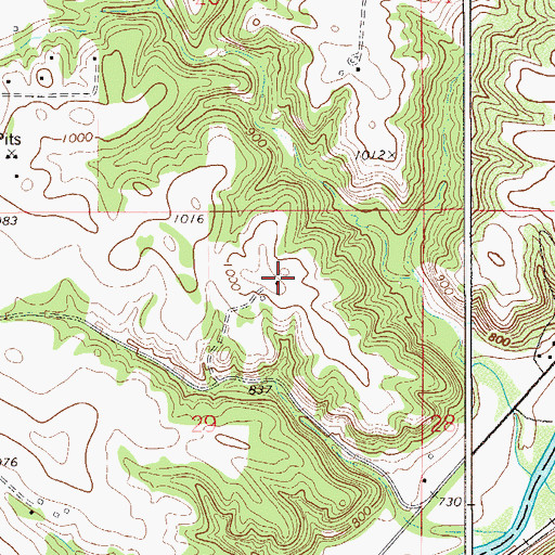 Topographic Map of River Ridge Ranch Airport, MN