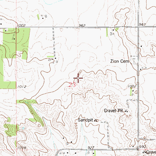 Topographic Map of Backstrom Airport, MN