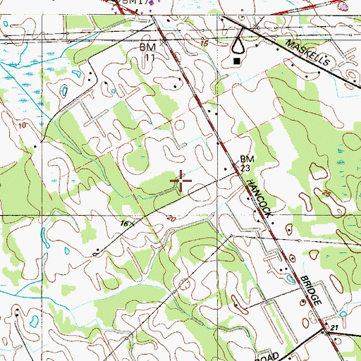 Topographic Map of Taildragger Acres Airport, NJ