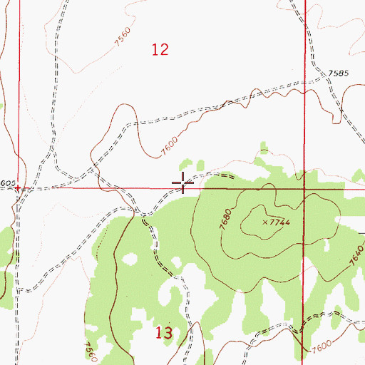 Topographic Map of Grant Besley Airport, NM