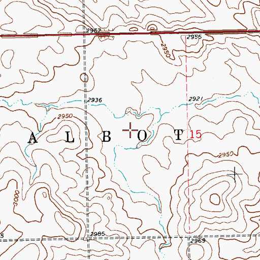Topographic Map of Bowman Regional Airport, ND