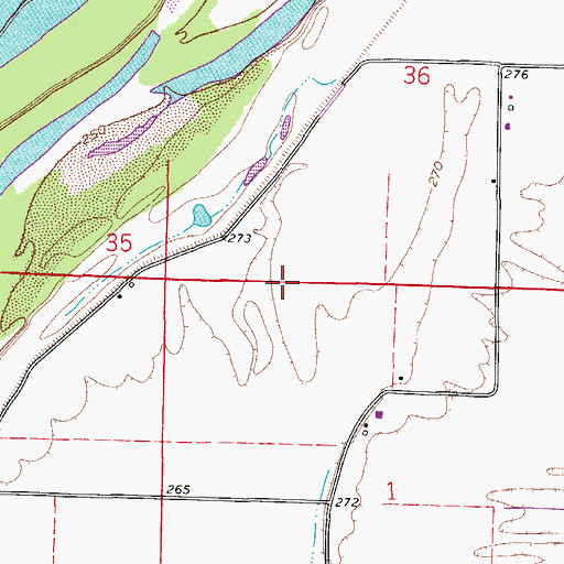 Topographic Map of Cantrell Field, AR
