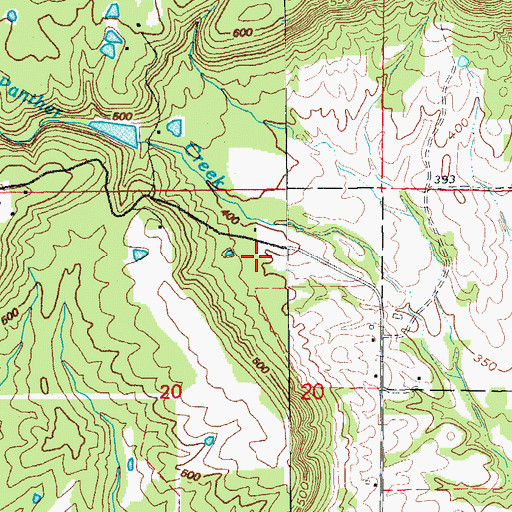 Topographic Map of Sweet Springs Airport, AR