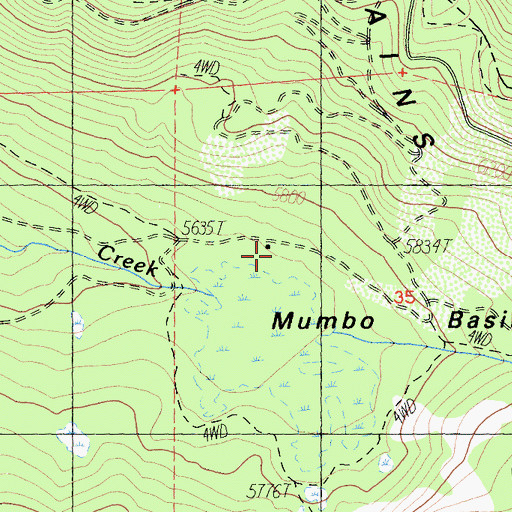 Topographic Map of Snow Survey Cabin, CA