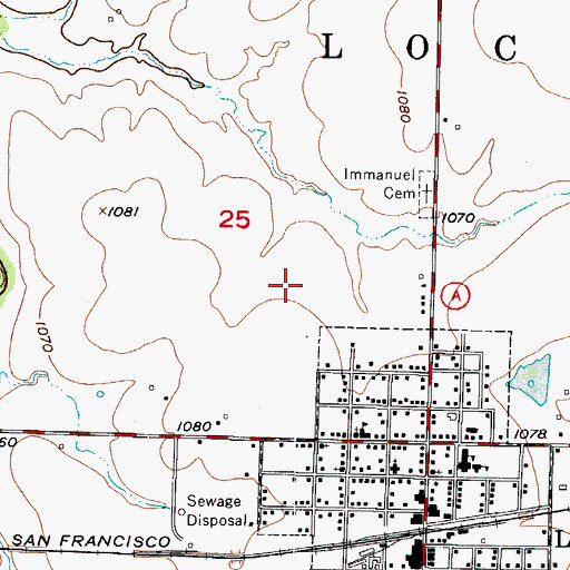 Topographic Map of Coose Field, MO