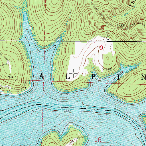 Topographic Map of Discovery Bay at Norwalk Landing, MO