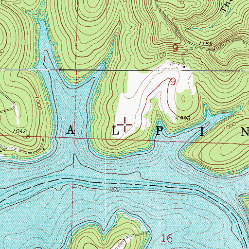 Topographic Map of Discovery Bay at Norwalk Landing, MO